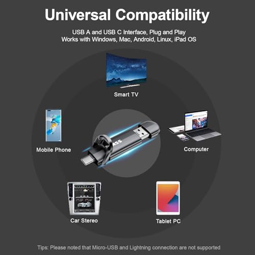 SSK 128GB External SSD Drive up to 550MB/s Dual USB C+A 3. 2 Thumb Drive