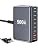 500W USB C Charger Block, 8-Port USB Charging Station with Dual 100W PD