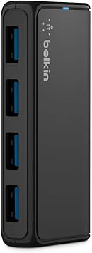 Belkin USB 3.0 4-Port SuperSpeed Hub for Laptop & PC