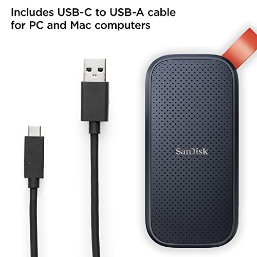 Sandisk 1TB Portable SSD, Up to 800MB/s Read Speeds, Black (Old Model)