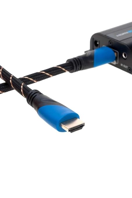 3FT High Speed 4K HDMI Cable with Audio & Ethernet Return Channel, 2160p, 1440p, Compatible with Apple TV, DVD, PS5, Xbox, Bluray (3FT, Multi-Colored)