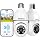 WESECUU Light Bulb Security Camera -5G& 2.4GHz WiFi 2K Security Cameras Wireless Outdoor Motion Detection and Alarm,Two-Way Talk,Color Night Vision,Human Detection, Bulb Camera Compatible with Alexa