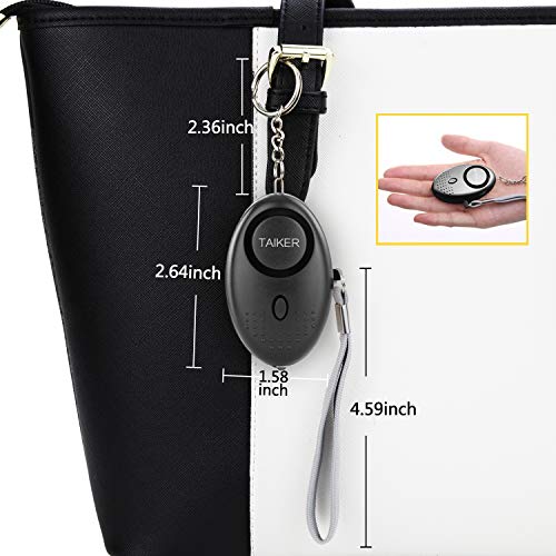 Personal Alarm for Women, 10Pcs 140dB Self Defense Keychain LED Light