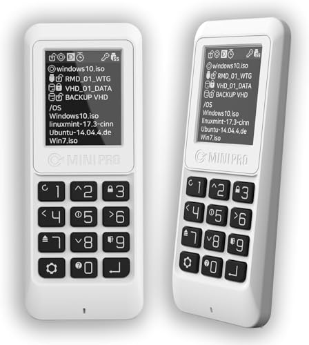 MINI Pro External encrypted SSD (512GB) - USB-C 3.1 Gen 1 | Bootable Virtual ODD/HDD (ISO, VHD, VMDK) | AES256-XTS Hardware Encryption (76 Digits) | Hardware Write-Blocker | Made in Korea