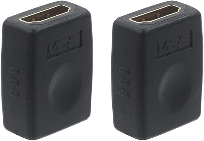 VCE HDMI Coupler HDMI Female to Female Connector 3D 4K Extension Adapter Compatible with PCs and Xbox One，Wall-Mounted TVs and TV Sticks, 2-Pack