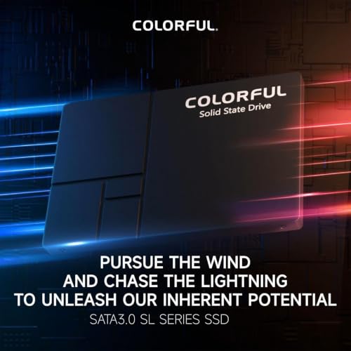 Colorful 256GB SSD, 2.5“ SATA III Internal SSD- Up to 500MB/s Read Speed