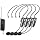 WF-04 UHF Wireless Microphone System for 4 People,600m Range