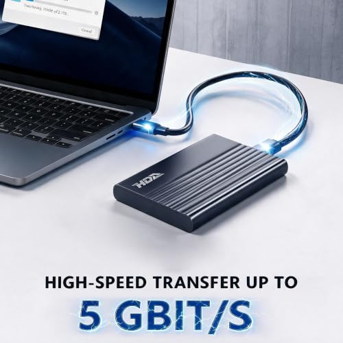 500GB External Hard Drive,USB 3.0 for PC, Mac, Desktop, Laptop, Smartphone, PS4, Xbox