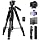 MACTREM 75in Aluminum Lightweight Travel Tripod for DSLR Camera Phone iPad