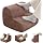 Foot Rest for Under Desk at Work,Ergonomic 2-Height Sponge Foot Stool for Office, Home,Sofa & Gaming Chair, Desk Accessories Footrest Cushion to Support Legs,Relax Ankles & Relieve Pain(A-Khaki)
