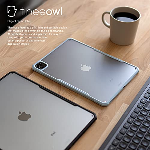 TineeOwl iPad Pro 11 inch Case 2022, 2021, 2020 & 2018 (4th, 3rd, 2nd & 1st Generation) Ultra Thin Matte Clear, Supports Apple Pencil Wireless Charging, Absorbs Shock (Black/Matte Back) - Image 6