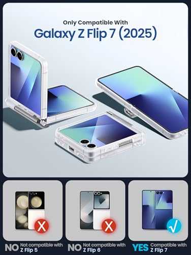 Samsung Galaxy Z Flip 7 Case with Kickstand — Clear Protection - Image 3
