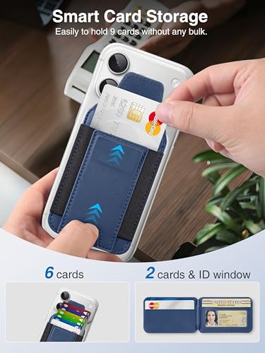 TopMade for MagSafe Wallet with Stand, 9 Cards Holde | Phone Accessori - Image 4