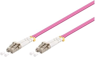 Goobay 95939 Optical Fibre Cable, Multimode (OM4), Violett, 10 m Length - Image 1