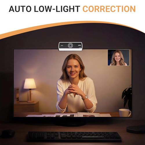 Webcam for PC,HD 1080P USB Plug-and-Play Computer Web Camera, HighDefinition Webcam for Desktop Laptop,Ideal for Online Class, Video ConferenceLive Streaming & Gaming
