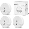 Water Leak Detector 3 Packs, Lound Sound Sensor Alarm, Home Water Flooding Monitor Sink Overflow Monitoring Wet Moisture Alert Pipe Leakage Drip Detection Warning for Basement, Laundry, Bathroom