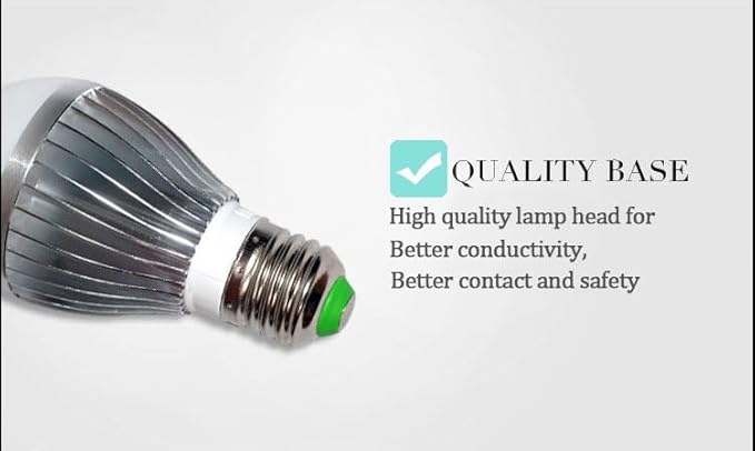 940nM IR Illuminator, DIY Total Invisible E26 Light Bulb Lamp (3 High Power 3Watt LED), to Enhance Night Vision of IR Capable Cameras, for CCTV Clear Surveillance Images at Night