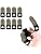 Jwh 8 Pack Mobile Phone Gaming Accessory Thumb Finger Sleeves 0.15 Ultra Thin Pure Silver Fiber Silky Tip Covers Finger Cots for Pubg Gaming Gloves Guantes para Dedales Dedos Gamer Profesionales