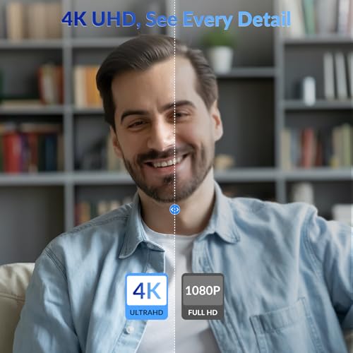 4K Webcam Dual Pack with Sony Sensor – Auto Focus, Privacy Cover, Dual Mics – USB Plug & Play, Ultra HD for Streaming, Zoom, Teams, Online Teaching & Video Calls