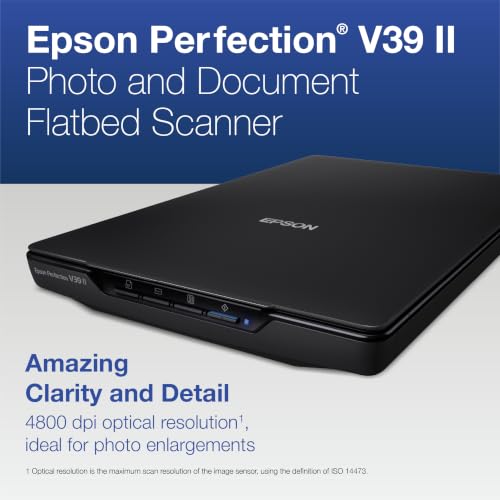 Epson Perfection V39 II Flatbed Photo Scanner 4800 dpi Optical Resolution