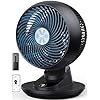 DREO Smart Fan for Bedroom, Powerful 85 ft Airflow, 12 Inches, Desk Fans in 20dB Quiet, 90°+90° oscillating fans, App/Voice Control, 9 Speeds & 8/12H Timer for Home Office Dorm