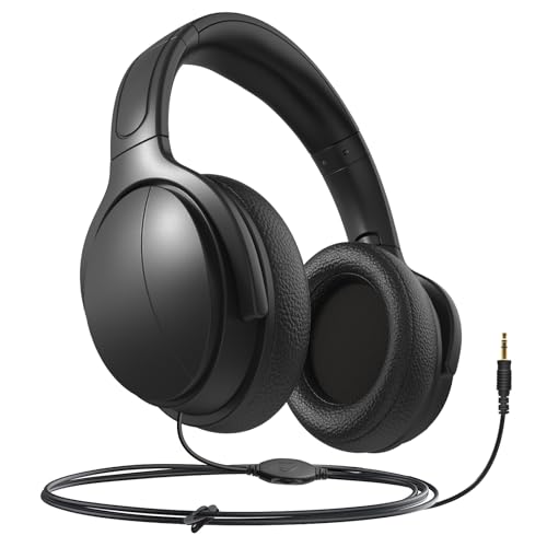 Extra Long Cord TV Headphones with Volume Control for Seniors