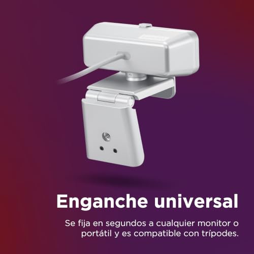 Lenovo 310 FHD Webcam, 1080p, FHD Resolution @30 FPS, Plug-and Play USB Connectivity, 1.8M Cable, 2 Integrated Microphones, External Privacy Shutter, White