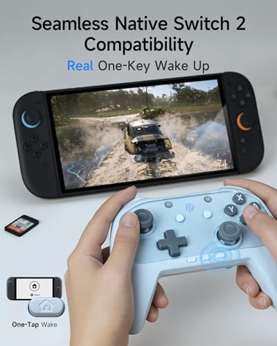 EasySMX S10C Switch 2 Pro Controller with Instant Wake-Up, Hall Effect Joysticks, HD Rumble, Motion Control, 2 Back Buttons, Turbo, C Buttons, for Switch 2/Switch/PC/iOS/Android