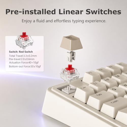 AJAZZ AK980 97% Wired Mechanical Keyboard, Gasket Hot-Swappable, Pre-Lubed