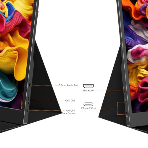 AYY 15.6 Inch Portable Monitor 1080P FHD USB-C HDMI | Computer Accesso - Image 5