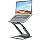 tounee Laptop Stand for Desk Adjustable Height, Telescopic Computer Stand with Pull Out Design Ergonomic Laptop Riser Fits All Laptops 10-16"-Gray