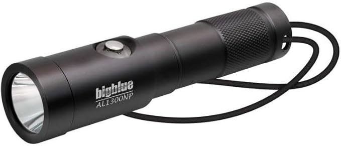 Bigblue AL1300NP and AL250 Dive Light Combo Pack with 8-Color Easy Clip - Blue