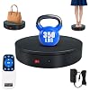 360 Rotating Platform, 12.6 Inch /32cm Motorized Electric Turntable, 350lbs Capacity Motorized Rotating Display Stand with Remote, Heavy Duty Photography Turntable for Human/Product