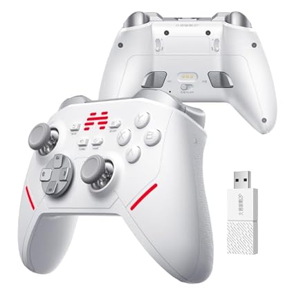 VILLA ART KP20 Multiplatform intelligent Wireless Controller- TMR Joysticks& 3-Model Hall Triggers,1000Hz Report Rate Gaming Controller compatible for Switch/PC/iOS/Android/Steam