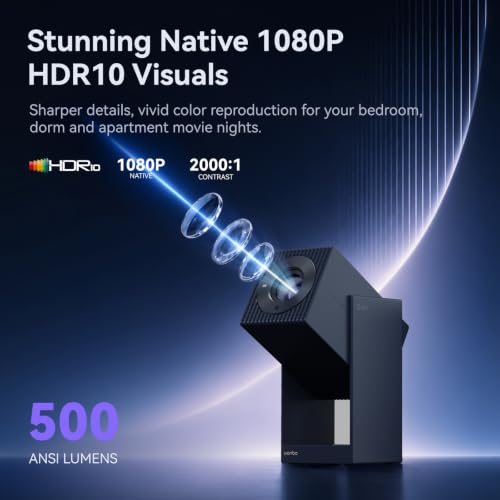 Wanbo Cube 2S Smart Projector Officially-Licensed APPs & Live TV & Dolby