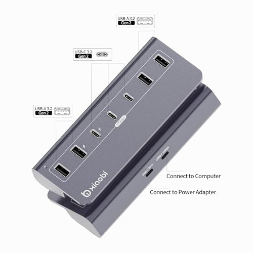 USB C Hub,10Gbps USB Splitter with 4*USB-A and 3*USB-C Ports - Image 3