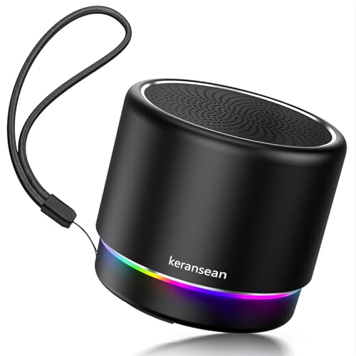 Portable Bluetooth Speaker 5.4, Mini Speaker with Noise Reduction Mic,Black