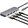 Amazon Basics USB 3.2/3.1 Gen 2 Multiport USB C Hub Dock, 10Gbps, USB-C to 1xUSB-C/3xUSB-A, Works with Windows/Mac, Silver, Black