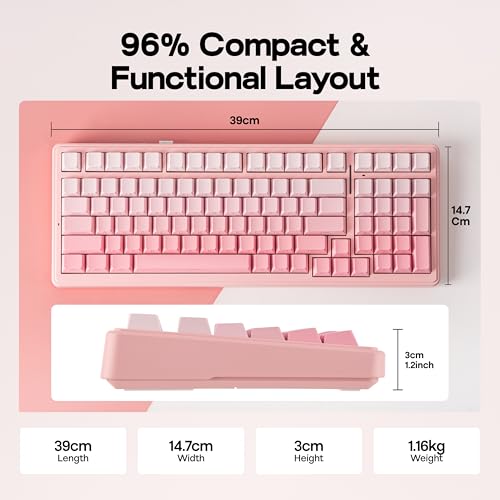 MechLands Aula F99 96% Wireless Gaming Keyboard, 8000mAh Battery