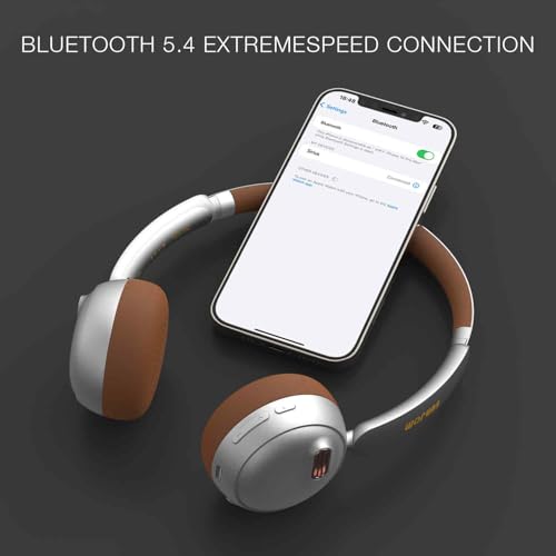 Sirius 120H ANC Over-Ear Headphones-Wireless Bluetooth Noise Cancelling Headphones with Mic,Transparency Mode,Lightweight for Travel,Gym,Work (Sliver)