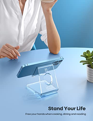 Lamicall Clear Acrylic Cell Phone Stand, Office Desk | Phone Accessori - Image 3