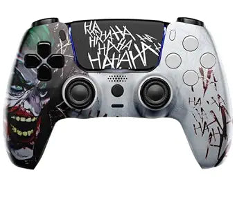 MODDEDZONE M Series Custom Wireless Controller Compatible with PS5 - Exclusive and Unique Design| Customized in the USA| (Ha Ha Ha)