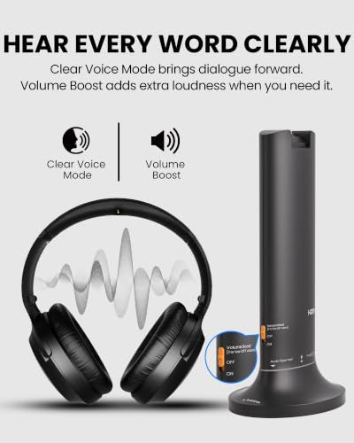 Avantree Opera Aura - Auracast Wireless TV Headphones with HDMI ARC Input