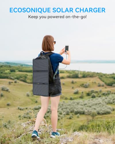 Ecosonique 30W Portable Foldable Solar Panel Charger with USB-C & USB-A - Image 6