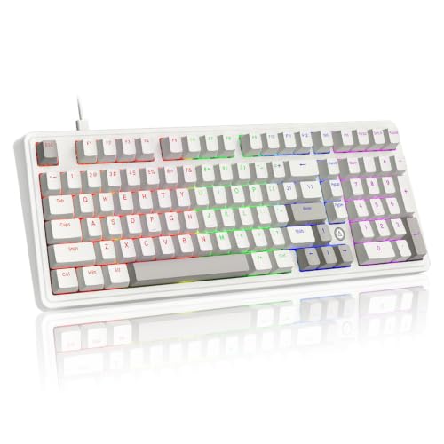 AJAZZ AK980 97% Wired Mechanical Keyboard, Gasket Hot-Swappable, Pre-Lubed