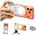 yAyusi Phone Selfie Grip with Light+Flash, Magnetic Phone Camera Grip with Detachable Shutter Remote, Adjustable LED Magnetic Selfie Light for Selfies/Photography/TikTok/Creators/Video