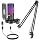 talomen Gaming Microphone for PC Computer, USB Streaming Condenser Mic Kit with RGB, Quick Mute, Gain Knob, Boom Arm Stand, Pop Filter for Podcasts YouTube F8S