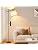SIBRILLE Floor Lamp with Linen Shade, Dimmable Tall Standing Lamp with Remote Control & 3 Color Temperatures Bulb, Modern Swing Arm Floor Lamps for Living Room Bedroom Office Corner