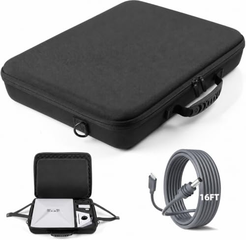 Starlink Mini Case with 16.4FT Power Cord for Protection & Travel & Camping