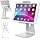 AboveTEK Elegant Tablet Stand, Aluminum iPad Stand Holder, Desktop Kiosk POS Stands for 7-15.6 inch iPad/Portable Monitor, Tablet Mount for Showcase Office Reception Countertop